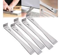 puhae Woodworker'S Multi-Purpose Magic, 10 Inch Stainless Steel Pry BarScraper, Woodworking Tool - Chisel, for Banging