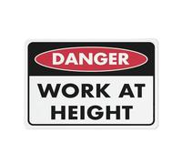 Puhayexi Danger Work At Height Sign 8X12 Inch Rust Free Aluminum Easy To Read & Sturdy Keep Out Outdoor Metal Signs For Home Farm Yard