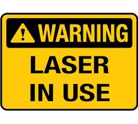 Puhayexi Laser In Use Sign Metal Signs 12X8 Inch Rust Free Aluminum,Uv Ink Printing,Durable/Weatherproof Outdoor For Home