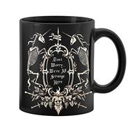 PUHEI HUYAW Dark Memento Mori The Undead Gothic Macabre Art 11 Ounces Ceramic Mug Cup, Mystical Gothic Coffee Tea Mug Cup, Gothic Home Decor, Gifts for Gothic Lovers Girls Women Wife Sister