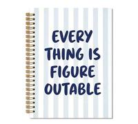 PUHEI Inspirational Everything Is Figureoutable Notebook Journal 5.5x8.3