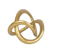 PUHOZN Modern Geometric Round Sculpture Gold Knot Statue Decor Tabletop Sculpture and Figurines Round Decorative Ornaments Knick Knacks Home Decor for Shelves Coffee Table Bookshelf Decoration Gifts