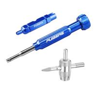 PUIBERS 3-Pcs Tyre Valve Removal Tool Set, Presta and Schrader Valve Core Removal Tools Set with 4 in 1 Valves Stem Puller Repair Tools