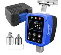 PUIBERS Digital Torque Adapter 1/2" Drive 7.3-147.5 Ft-lb / 10-200 Nm, Electronic Torque Wrench Converter with LCD Display ±2% Accuracy, 1/4” & 3/8” Adapters for Car & Motorcycle Maintenance DIY Use