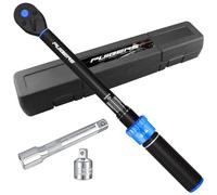 PUIBERS Torque Wrench Set 1/2" 20-230Nm, 3/8" Adapter & 5" Extension, Precision Torque Wrenchs ±3% Accuracy 72-Tooth Dual-Direction, Torque Wrench 1/2 Adjustable for Car/Motorcycle/Truck