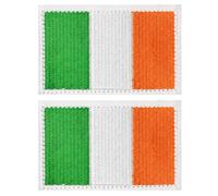 Puideon 2PCS Ireland Flag Hook and Loop Patch Embroidered Morale Patch Military Tactical Patches