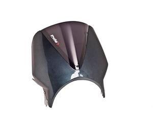 Puig 005CF Short Windscreens for Round Headlights , Dark Smoke