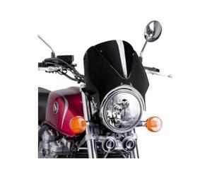Puig 005NW Short Windscreens for Round Headlights , Transparent