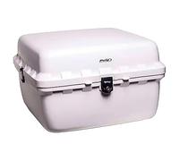 Puig 0713B Durable motorcycle top cases with functional design for secure storage and comfortable transport on all types of journeys, White
