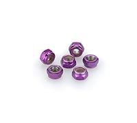 Puig 0736L Quick fasteners in aluminum with secure fastening system for quick mounting and dismounting of the fairing, Purple