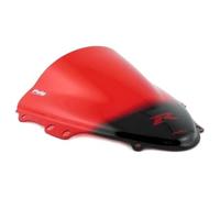 Puig 1655R Racing and aerodynamic screen in 3 mm acrylic with double height that improves helmet protection and high-speed stability, Red