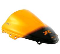 Puig 1655T Racing and aerodynamic screen in 3 mm acrylic with double height that improves helmet protection and high-speed stability, Orange