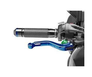 Puig 180AV 2.0 Short Brake Lever with Green Selector, Blue
