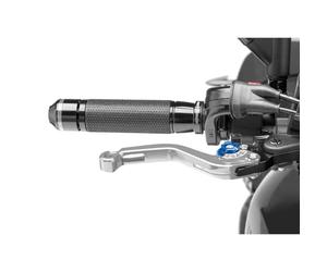 Puig 180PA 2.0 Short Brake Lever with Blue Selector, Silver