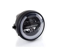 Puig 1944N Lumen LED Headlight for motorcycles with neoretro style and advanced lighting technology, Black