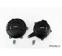 Puig 20139N Engine Cover Protector in Black color with matte finish and high-resistance design