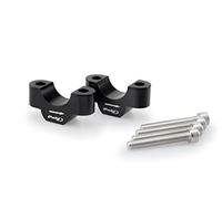 Puig 20308N Handlebar risers machined from anodized aluminum with Hi-Tech design to improve ergonomics and riding control, Black