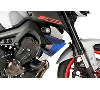 Puig 20380A Naked side winglets with aerodynamic design and downforce effect to improve stability and control while riding, Blue
