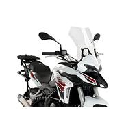 Puig 20629W High and aerodynamic Touring windscreen in 4 mm CN acrylic with rounded profile, flat upper area and deflectors that improve protection, Clear