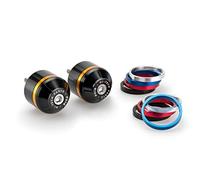 Puig 20720N Short Bar End Weights with Rim Black