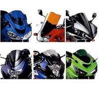 Puig 2072F Racing and aerodynamic screen in 3 mm acrylic with double height that improves helmet protection and high-speed stability, Dark Smoke