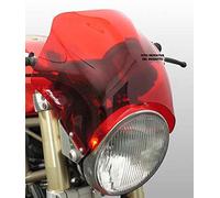 Puig 2127R Short Windscreens for Round Headlights specific design, Red