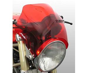 Puig 2127R Short Windscreens for Round Headlights specific design, Red