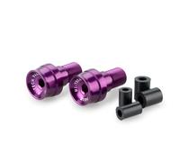 Puig 21292L Speed Handlebar Counterweights, Short 20 mm Counterweights Machined in Anodized Aluminum, Minimalist Racing Design and Premium Finish for Handlebars, Lilac