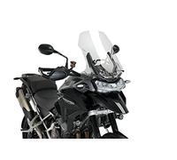 Puig 21336W Touring Windscreen for advanced aerodynamic protection on adventure trail motorcycles, Transparent