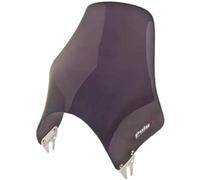 Puig 2133F Short fairings for round headlights, compact aerodynamic screen for round headlight made of 3 mm polycarbonate with rounded profile and high impact resistance, Dark Smoke