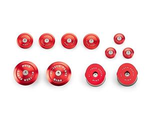 Puig 21432R Aluminum Chassis Covers Red