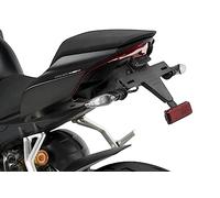 Puig 21487N License Plate Holder Brackets steel and polyamide license plate holder with adjustable tilt, secure mounting system and sporty design, Black