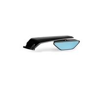 Puig 21566N Aileron Left Mirror; aerodynamic design; CNC-machined aluminum; elegant anodized finish; compatible with optional TAB turn signal at wing base, Black