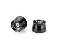 Puig 21598N Speed handlebar bar ends in machined aluminum with compact design and racing style for vibration reduction, Black