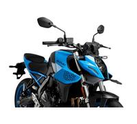 Puig 21704J Naked front spoilers in 3 mm ABS with aerodynamic design and downforce effect to improve stability and riding control, Matte Black