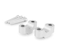 Puig 21809P Handlebar Risers Silver to raise your motorcycle's handlebar; improves riding ergonomics with Hi-Tech design and high-precision anodized aluminum machining