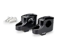 Puig Black Pullback Handlebar Risers - 20mm Rise / 16mm Back BMW F 750 GS 18-24