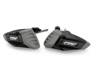 Puig 21813N Pro 2.0 engine protectors in polyamide with elastomer zones and aerodynamic design for advanced protection, Black