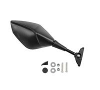 Puig 21825N Z3 Mirror; right with fairing mount and straight stem; plastic housing; convex anti-glare mirror; manual adjustment; not compatible with Riding Assistant, Black