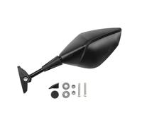 Puig 21826N Z3 Mirror; left with fairing mount and straight stem; plastic housing; convex anti-glare mirror; manual adjustment; not compatible with Riding Assistant, Black