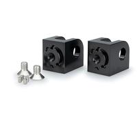 Puig 21888N Adjustable Passenger Footpeg Mount Robustness and Adaptability for Enhanced Comfort and Style, Black