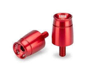 Puig 21968R Handlebar Weights Sport Model - Minimalist Racing Design 40mm, Red