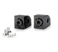 Puig 21971N Adaptor adjustable Passenger footpeg Black