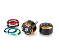 Puig 21978N Balance Handlebar Ends, set with multicolor interchangeable rings, personalized and modern design, made of lightweight and durable aluminum to enhance your bike’s style, Black