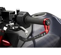 Puig 21994R Clutch Lever Protector RAW Counterweight - Robust Design and Universal Fit, Red