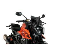 Puig 21995F New Generation Sport Windshield for KTM 990 Duke 2024 - Aerodynamic Performance and Sporty Design, Dark Smoke