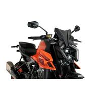 Puig 21995J New Generation Sport Windshield for KTM 990 Duke 2024 - Aerodynamic Performance and Sporty Design, Matt black