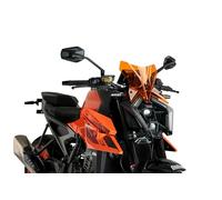 Puig 21995T New Generation Sport Windshield for KTM 990 Duke 2024 - Aerodynamic Performance and Sporty Design, Orange