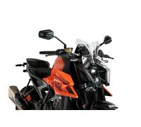 Puig 21995W New Generation Sport Windshield for KTM 990 Duke 2024 - Aerodynamic Performance and Sporty Design, Clear