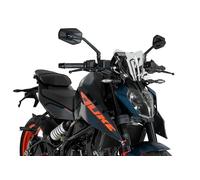 Puig 21997W New Generation Sport Windshield - Sporty Design and Aerodynamic Protection for KTM 125 DUKE and KTM 390 DUKE 2024-2025, Clear